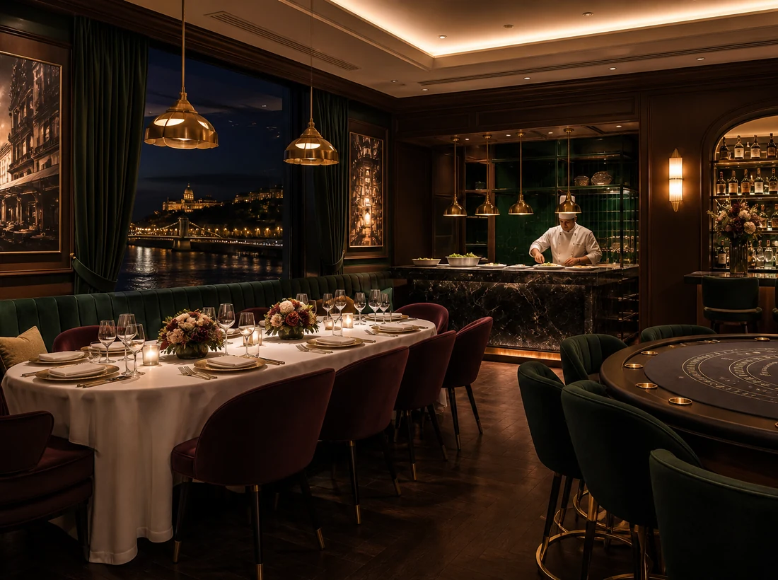 Chef's table részlet casino étteremben